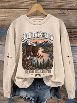 Women's Jackie & Shadow Print Crew-Neck Sweatshirt
