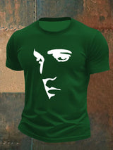 Men's Retro King Of Rock Roll Print T-Shirt