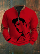Men's Vintage The King Printed Sweatshirt