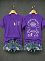 Women's Always Throw Spilled Salt Over Your Left Shoulder Print Casual T-shirt