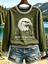 Women's Animal-Print Casual Sweatshirt