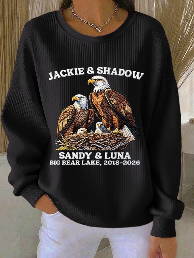 Women's Casual Print Long Sleeve Knit Top
