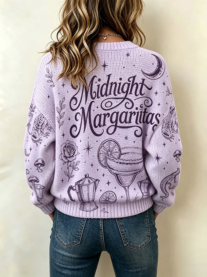 Women's Midnight Margaritas Printed Cardigan