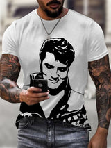 Men's The King Printed Round Neck T-Shirt
