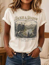 Women's Family Legacy Big Bear Lake California Wildlife Print Tee