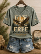 Women's Fly Free Jackie Print Tee