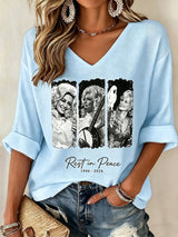 Women's Casual Print Short-Sleeve T-Shirt