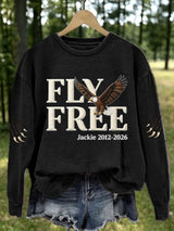 Women's Fly Free Jackie Print Casual Sweatshirt