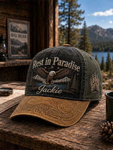 Unisex Retro Rest in Peace Jackie Print Hat