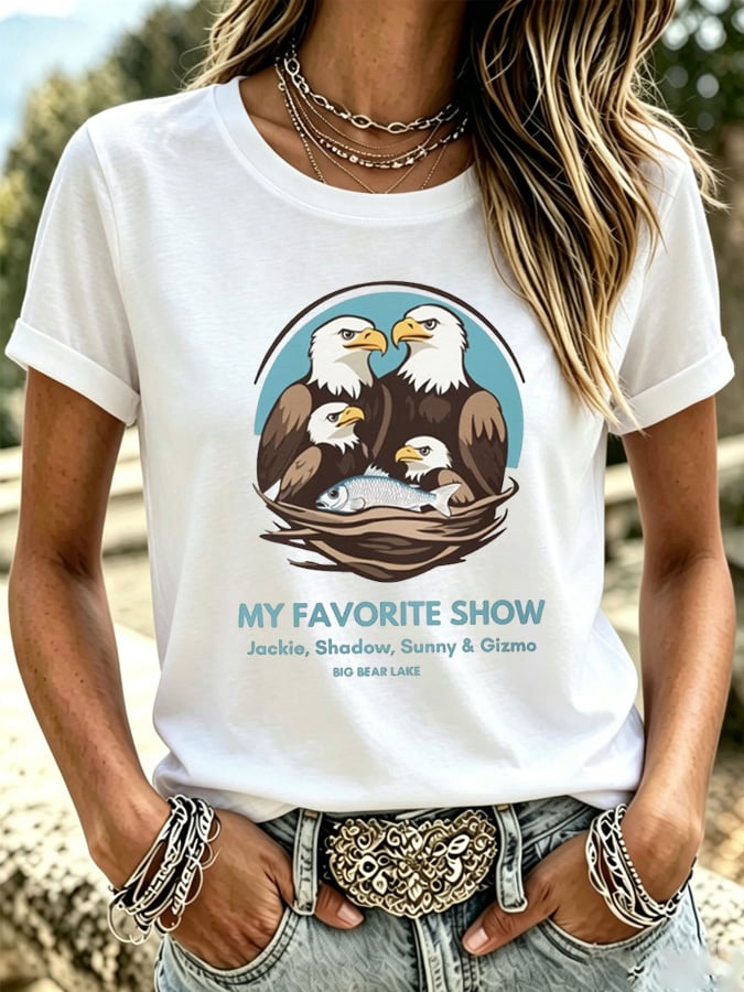 Women's Jackie And Shadow Printed T-shirt