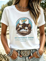 Women's Jackie And Shadow Printed T-shirt