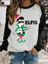 Women's Musical Note King Of Rock Roll Print Casual Sweatshirt