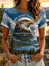 Women's Forever Over Big Bear, Fly Free Jackie Print Tee