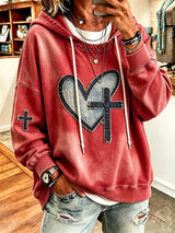 Women's  Faith  Pattern Hoodie