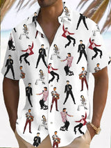 Men's music print shirt