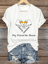 Women's Jackie & Shadow Print Casual T-Shirt