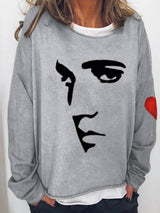 Women's Silhouette Print Souvenir Sweatshirt