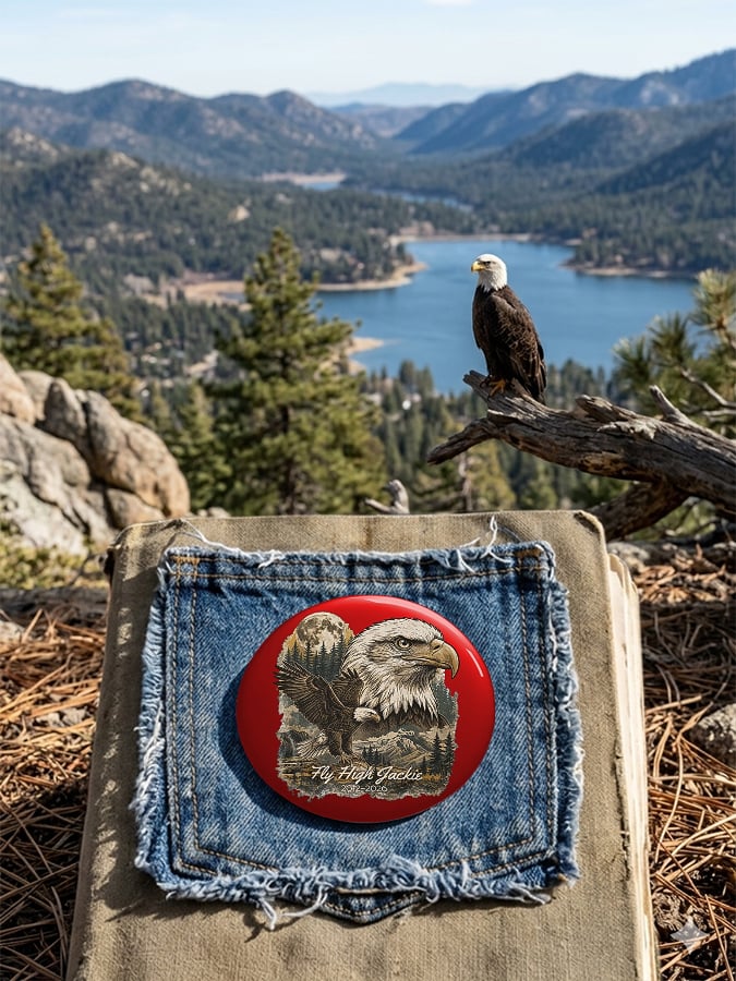 Unisex Retro Fly High Jackie 2012-2026 Pin-Back Button