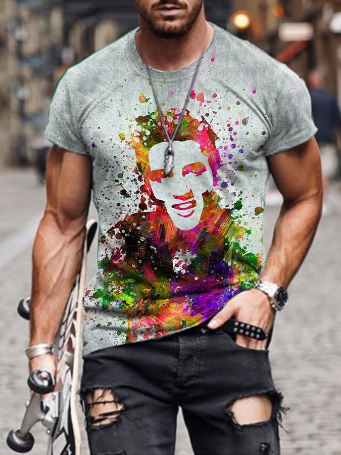 Men'S Music Festival Print T-Shirt
