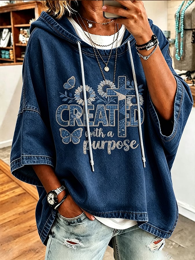 Women's  Faith Over Fear Printing  Top