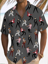 Men's music print shirt