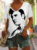 Women's Superstar singer  V-Neck T-Shirt