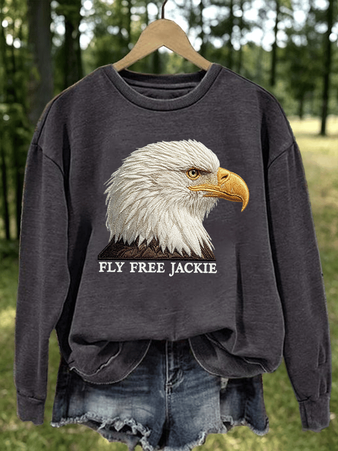Women's Fly Free Jackie Print Casual Sweatshirt