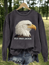 Women's Fly Free Jackie Print Casual Sweatshirt