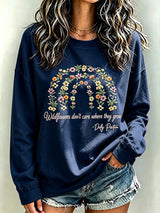 Women's Wildflowers Don'T Care Where They Grow — Dolly Parton  Print T-Shirt