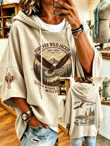 Women'S Casual Bald Eagle "Jackie" Print Top