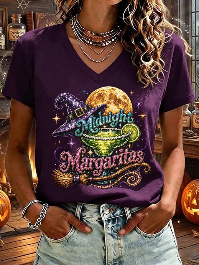 Women's Midnight Margaritas Print T-shirt