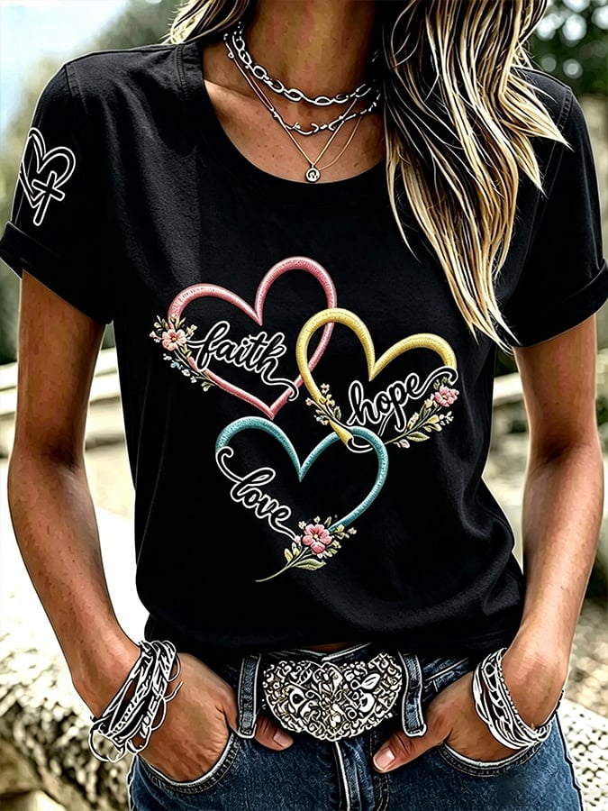 Women's Faith Print T-shirt