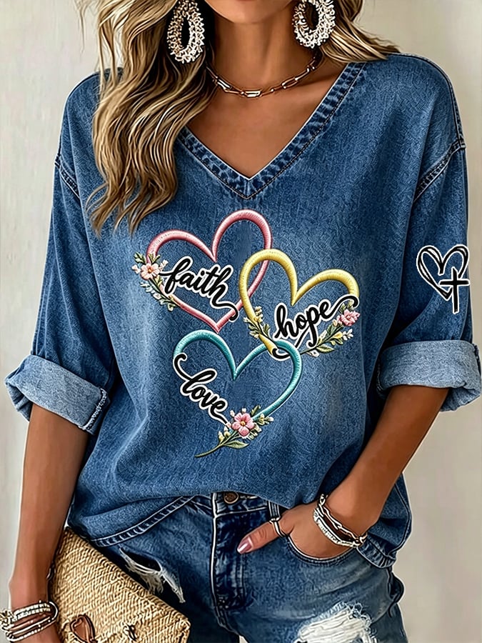 Women's Faith Print T-shirt