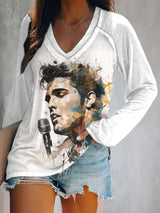 Women's The King Print Casual T-Shirt