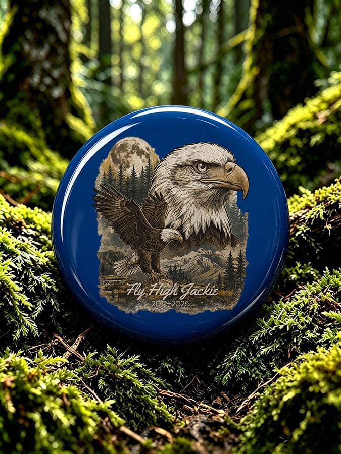 Unisex Retro Fly High Jackie Pin-Back Button