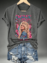 Women's Vintage Country Music Tribute Parton Tour T-Shirt