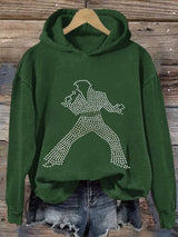 Women's Music King Printed Hoodie
