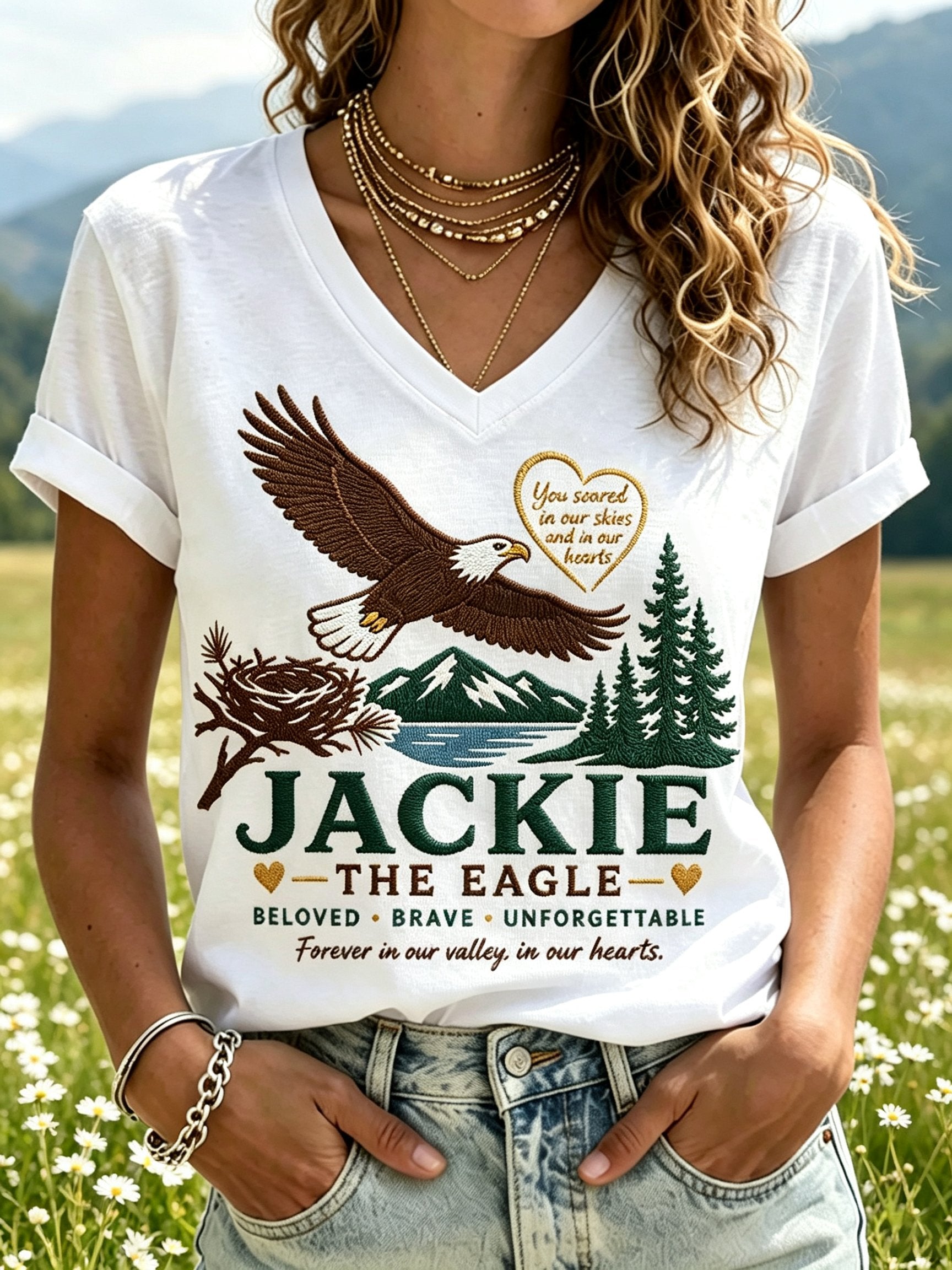 Women's Fly Free Jackie Print T-shirt