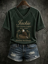 Women's Bald Eagle Jackie Print T‐Shirt