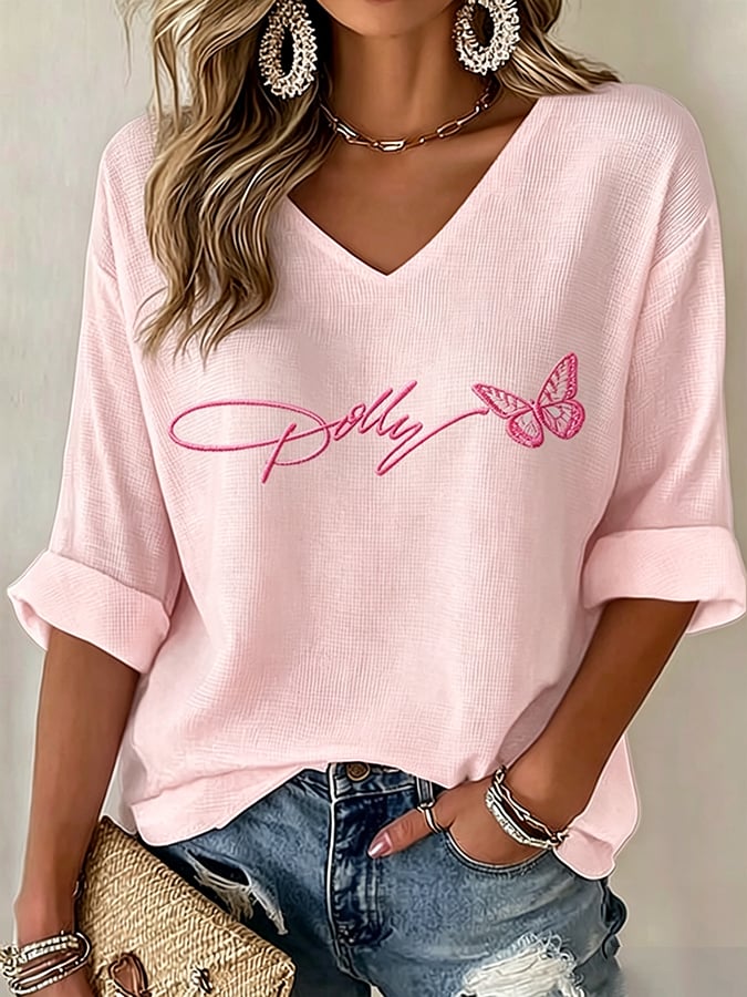 Women's Wildflowers Don'T Care Where They Grow — Dolly Parton  Print T-Shirt