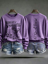 Women's Midnight Margaritas Print Casual Sweatshirt