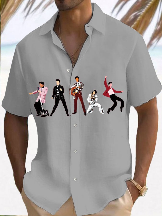 Mens Music Superstar Resort Shirt