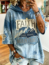 Women's  Faith Over Fear Printing  Top