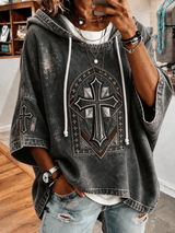 Women's Casual Printed Loose Sweatshirt