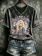Women's Rip Dolly Parton Printed T-shirt