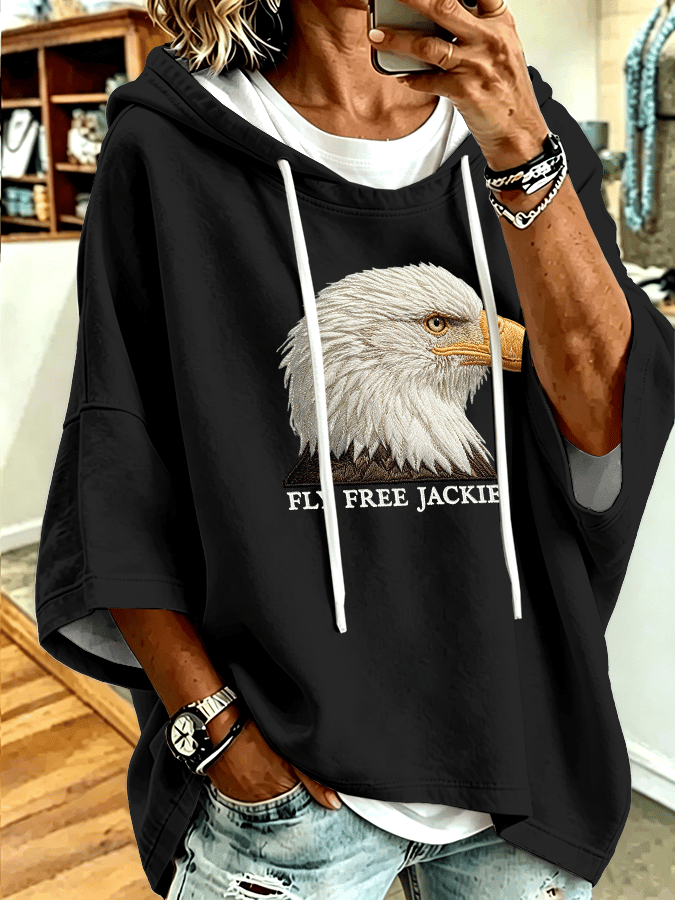 Women's Fly Free Jackie Print Hooded Sweatshirt