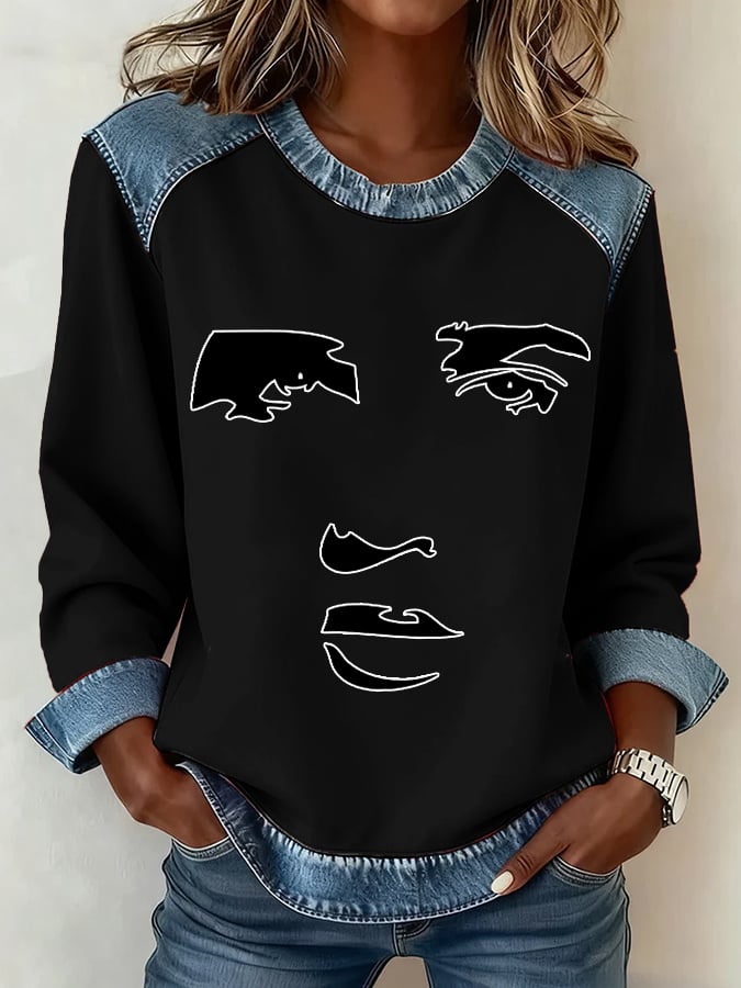 Women's King Of Rock Roll Printed Sweatshirt