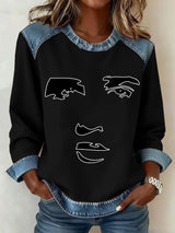Women's King Of Rock Roll Printed Sweatshirt