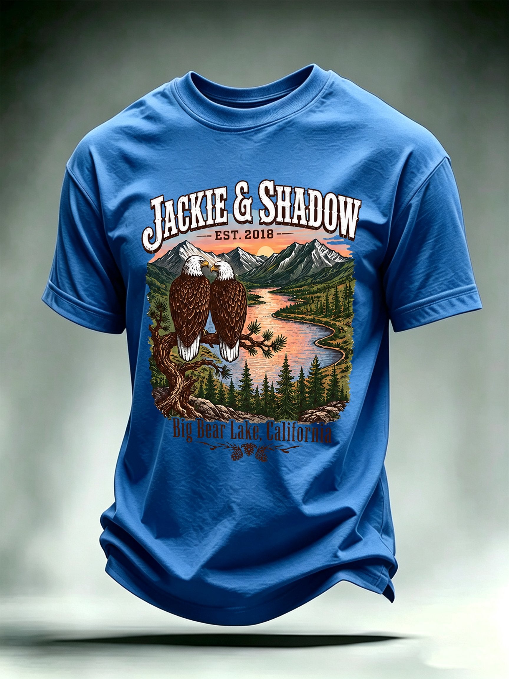 Men's JACKIE & SHADOW Print Crew-Neck T-Shirt