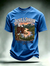 Men's JACKIE & SHADOW Print Crew-Neck T-Shirt